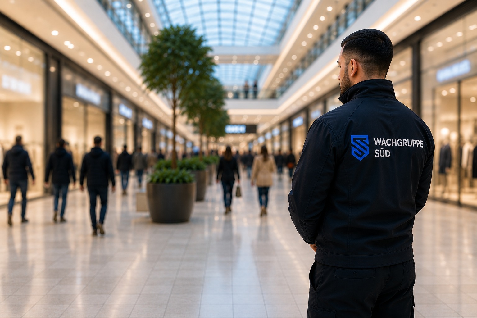 Sicherheitsmitarbeiter im Einkaufszentrum